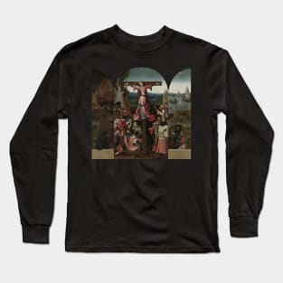 The Crucifixion of St Julia - Hieronymus Bosch Long Sleeve T-Shirt